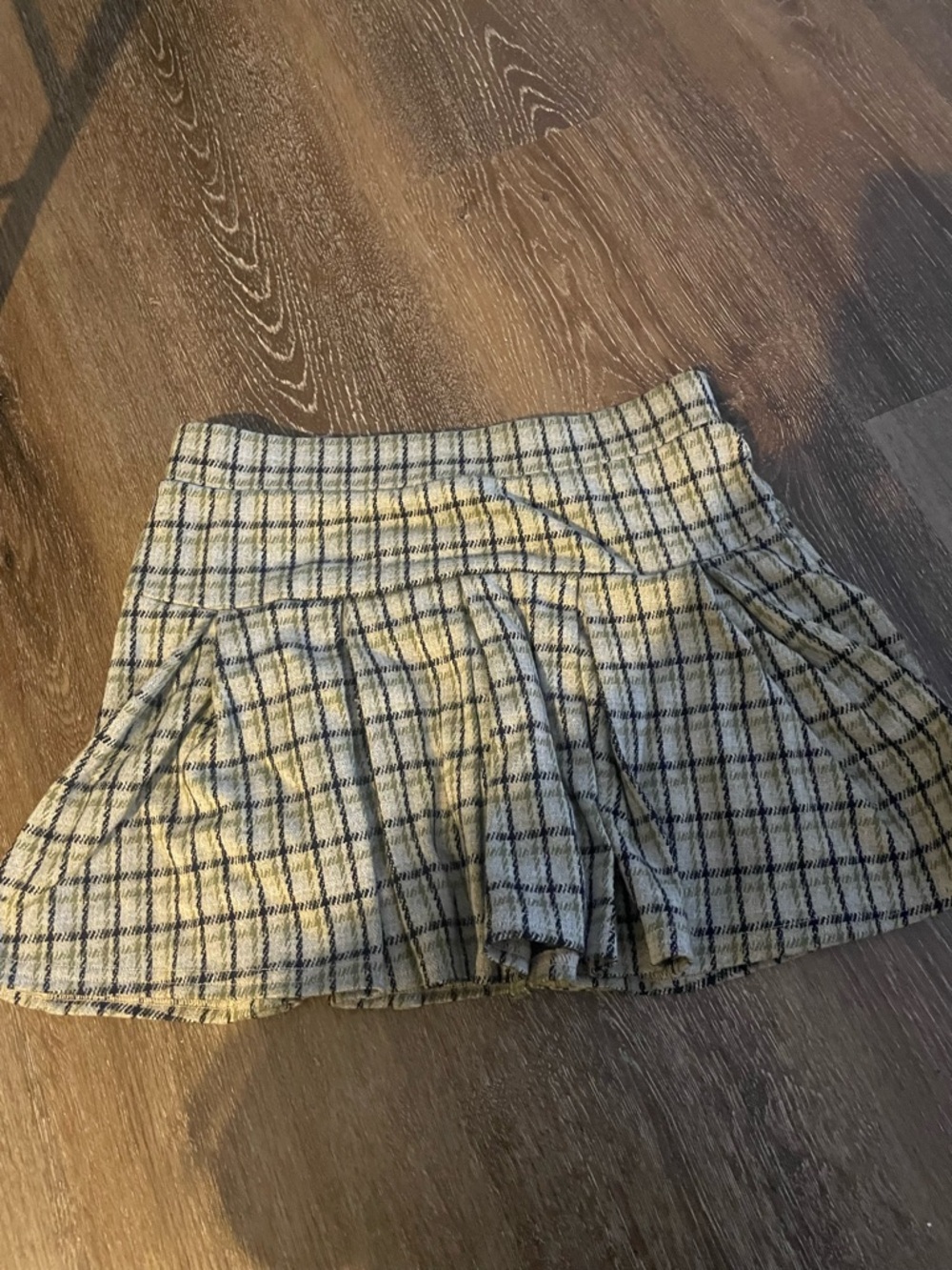 American Eagle Plaid Pleated Knit-It Skort